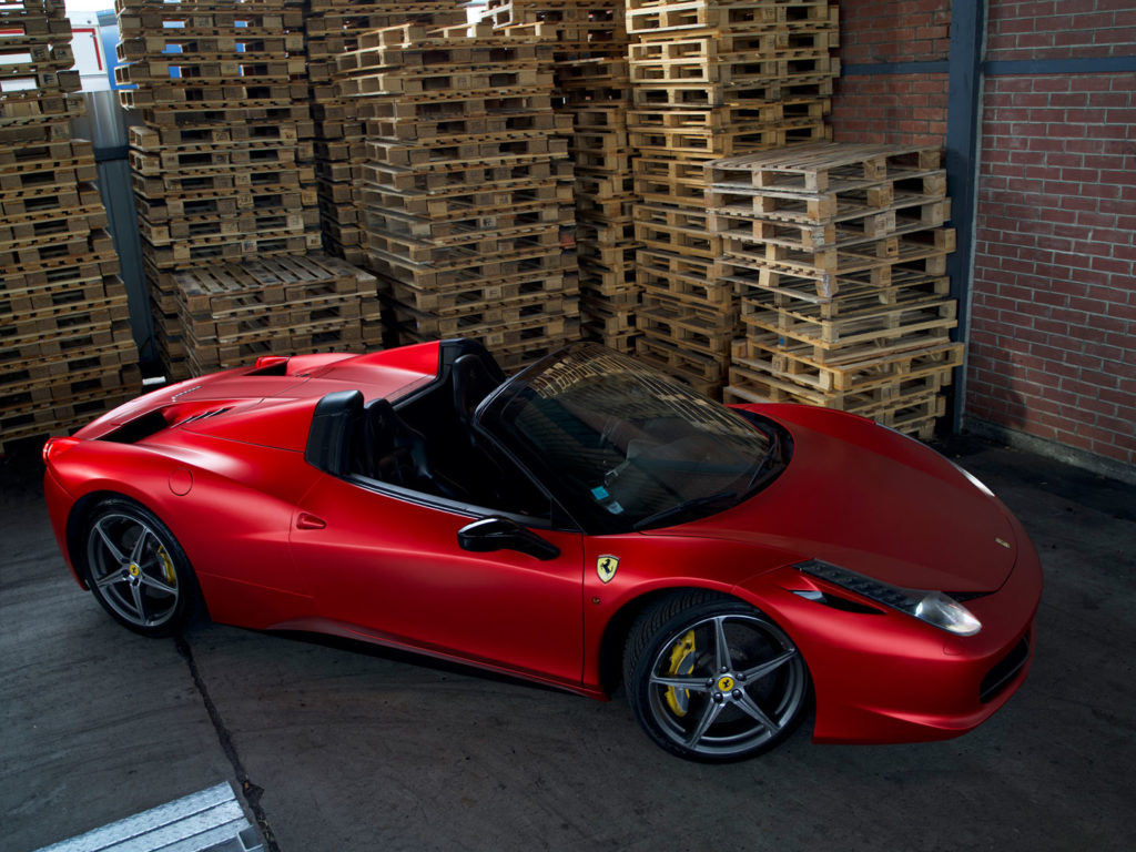 Ferrari 458 Spyder Car Wrapping und Folierung